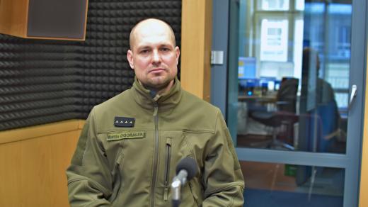 Kapitán Martin Ogořalek z Krajského vojenského velitelství Ostrava