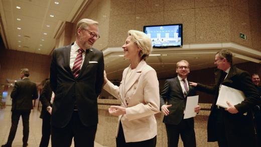 Petr Fiala a Ursula von der Leyenová