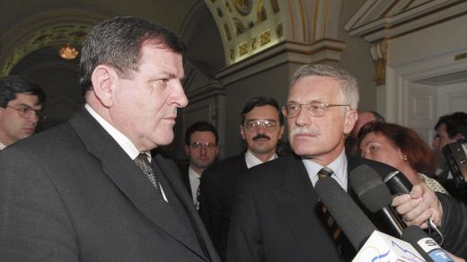 Vladimír Mečiar a Václav Klaus