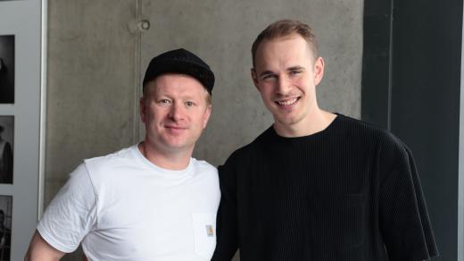 Ladislav Hampl s  bývalým fotbalistou Lukášem Pokorným