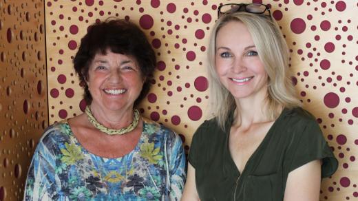 Eva Kriz-Lifková a moderátorka Jitka Novotná