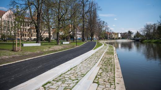 Park Dukelská v Českých Budějovicích po rekonstrukci