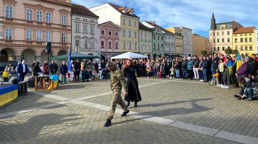 Den za Ukrajinu v Českých Budějovicích