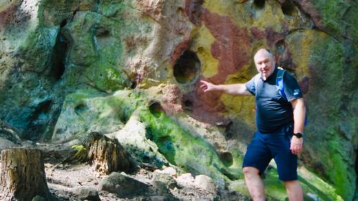 Čertův kámen, Provodov na Zlínsku (na fotografii Zdeněk Urbanovský)