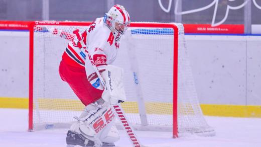 Brankář HC Olomouc Jan Lukáš
