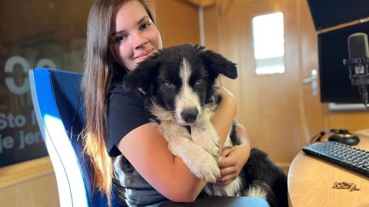 Canisterapeutka Tereza Novotná se svým psem