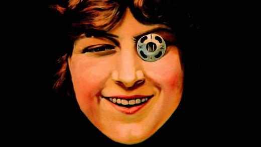 Miss KIN, portrét Elisabeth Coyensové s patentkou v oku, František Kupka