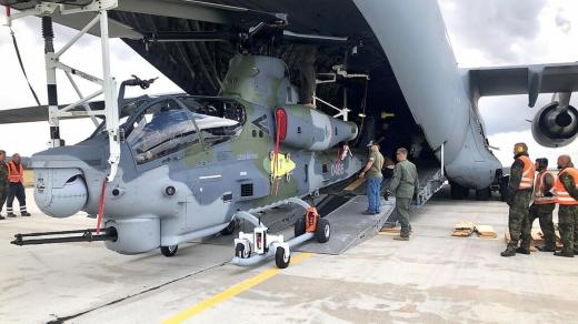 Bojový vrtulník AH-1Z Viper v Náměšti nad Oslavou