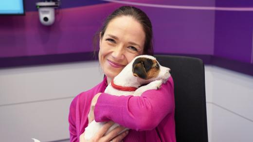Tereza Kostková a její čtyřnohý host