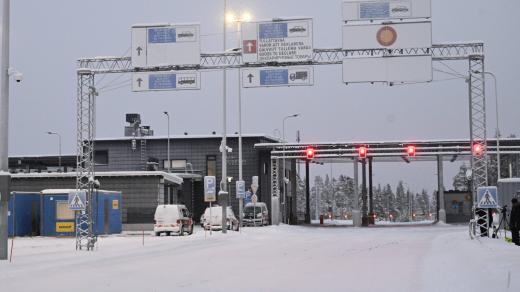 Hraniční přechod Raja-Jooseppi na severu finského Laponska