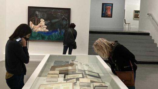 Expozice Toyen v pařížském Muzeu moderního umění.jpg