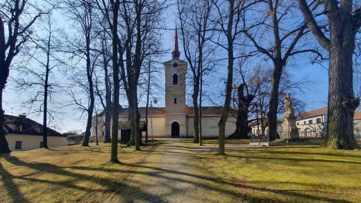 Poutní areál v Římově na Českobudějovicku