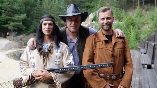 Poklad na Stříbrném jezeře ve westernovém městečku v Boskovicích