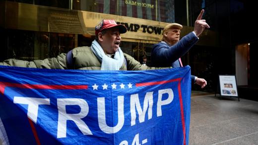 Příznivci Donalda Trumpa v New Yorku