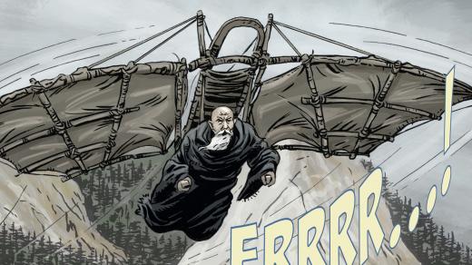 Výřez z knihy Vzduch je naše moře, kterou k seriálu vydává nakladatelství Argo