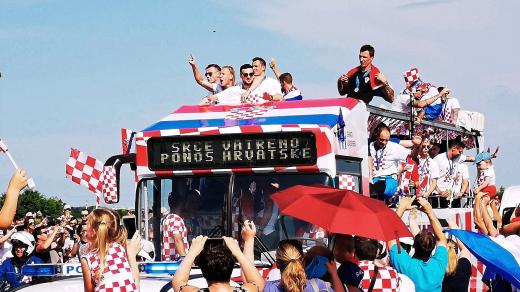 Chorvatští fotbalisté v Záhřebu