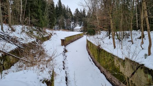 Spirův kanál – pohled směrem k Vyššímu Brodu