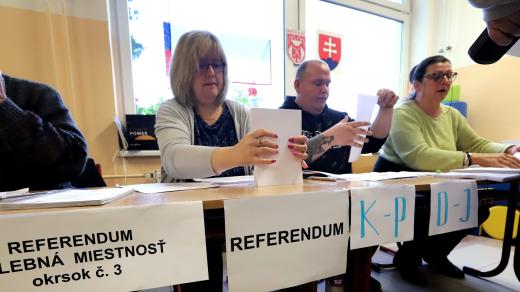 Referendum ve slovenském městě Sliač