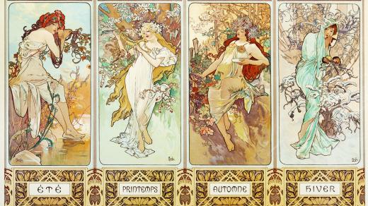 Alfons Mucha: Čtyři roční období