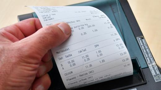 pokladní doklad, paragon, elektronická evidence tržeb, pokladní systém, EET Registrační pokladna, systém elektronické evidence tržeb, pokladní doklad, paragon, ilustrační