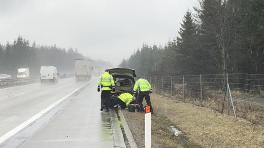 Dopravní policisté během pracovního dne