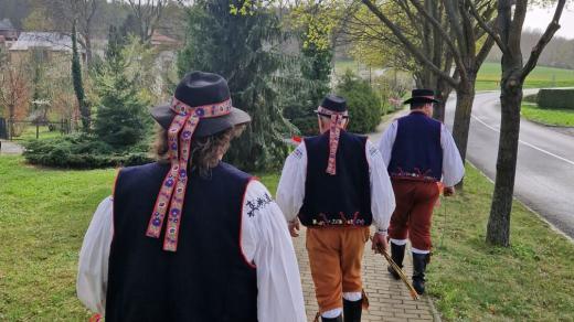 Mysločovice, pomlázka 2024, pěvecký sbor Hlahol
