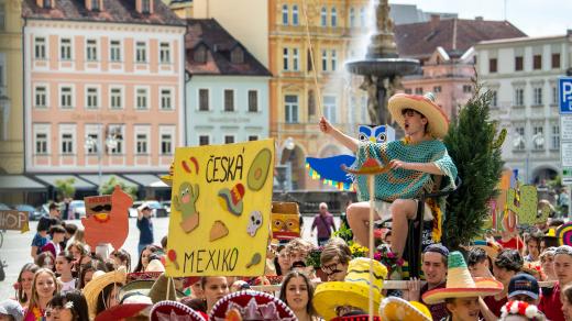 Budějovický majáles 2023, závěrečný průvod studentů