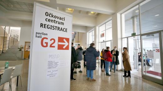 V provizorní nemocnici v Brně vzniklo očkovací centrum