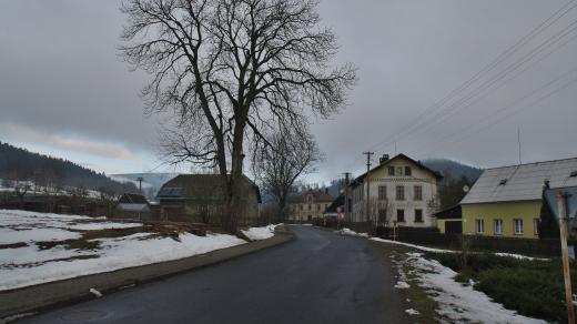 Centrum obce Stará Ves u Rýmařova