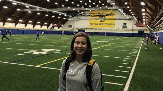 Fotbalistka Antonie Stárová na Delawarské univerzitě v USA studuje psychologii a také hraje za místní tým univerzitní ligu