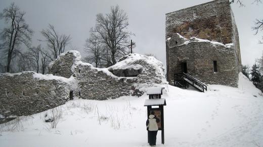 Vítkův hrádek, zřícenina, Lipensko, jižní Čechy