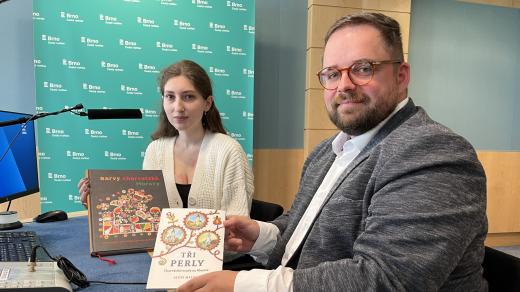 Wlasta Laurenčíková a Josef Leisser ze spolku moravských Chorvatů