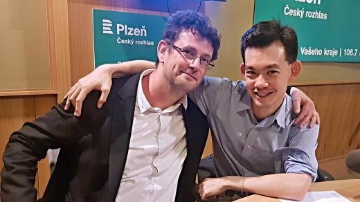 Chuhei Iwasaki (zprava) a Tomáš Ille