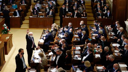 Poslanecká sněmovny během hlasování