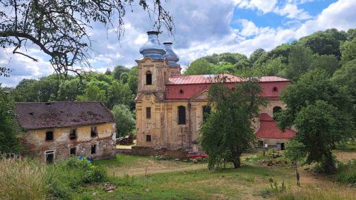 Skoky a poutní kostel Navštívení Panny Marie