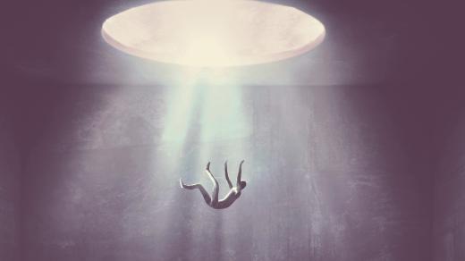 Kolaps, padající muž (ilustrační foto)