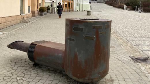 Muzeum dýmek a zvonů je Přemyšli v hodinové věži v centru města