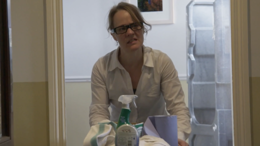 Saša Uhlová v dokumentu Apoleny Rychlíkové Hranice Evropy