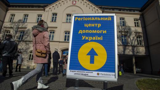 V Pardubicích otevřeli 2. března asistenční centrum pomoci Ukrajině, kde je zřízeno kontaktní informační místo pro uprchlíky