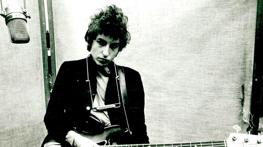 Bob Dylan při nahrávání alba Bringing It All Back Home, 1965, New York