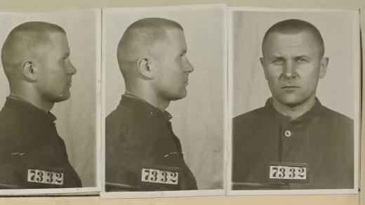 Antonín Husník, snímek z vězeňského spisu