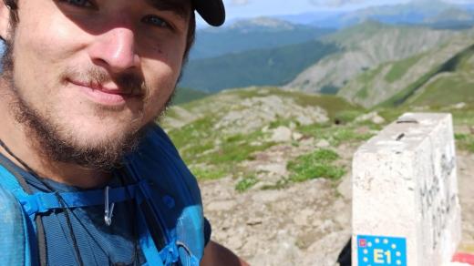 Ivan Mitrus na pěší cestě z jihu Sicílie na sever Švédska