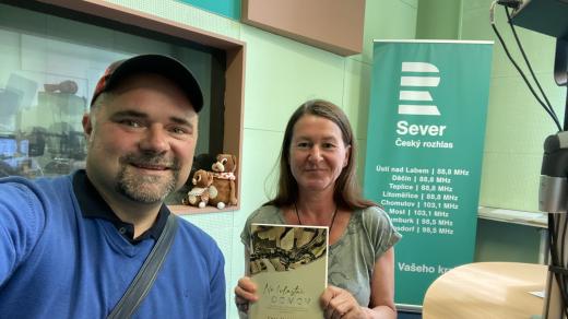 Petr Mikšíček s Evou Bucharovou v Českém rozhlase Sever