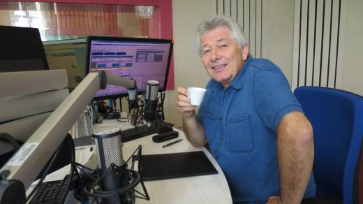 Petr Voldán ve studiu Českého rozhlasu Hradec Králové