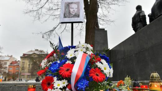 Josef Hlavatý se upálil na někdejším Dukelském náměstí