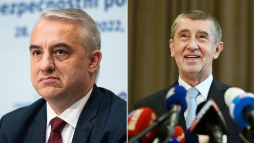 Josef Středula, Andrej Babiš (koláž)