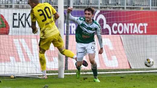 Záložník Fk Jablonec Michal Černák (vpravo) na hřišti