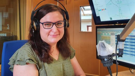 Moderátorka univerzitního podcastu Věra Přibylová