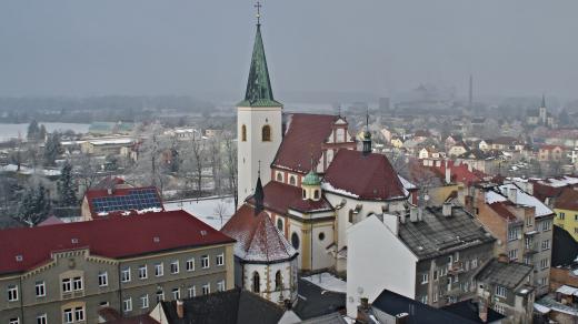 Kaple sv. Jiří pohledem z radniční věže