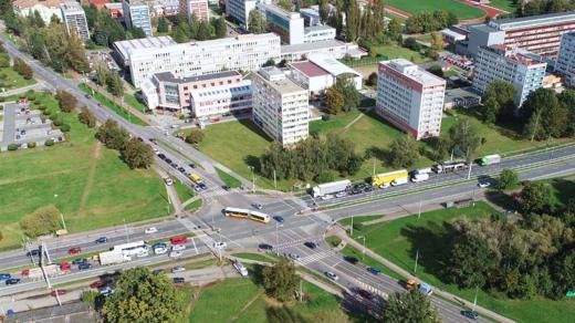 Rekonstrukce křižovatky Mileta v Hradci Králové